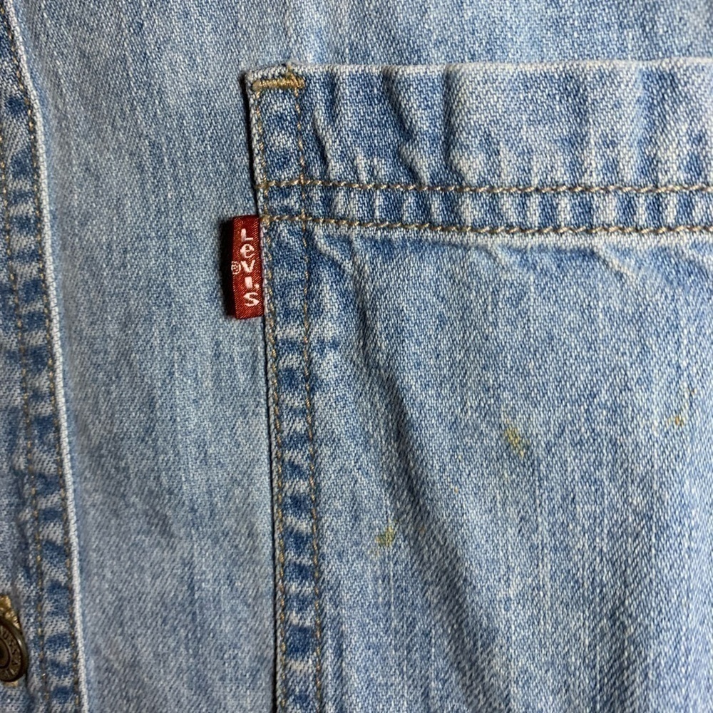 Vintage Levis Red Tab Denim Shirt Men's Med - Picture 5 of 7